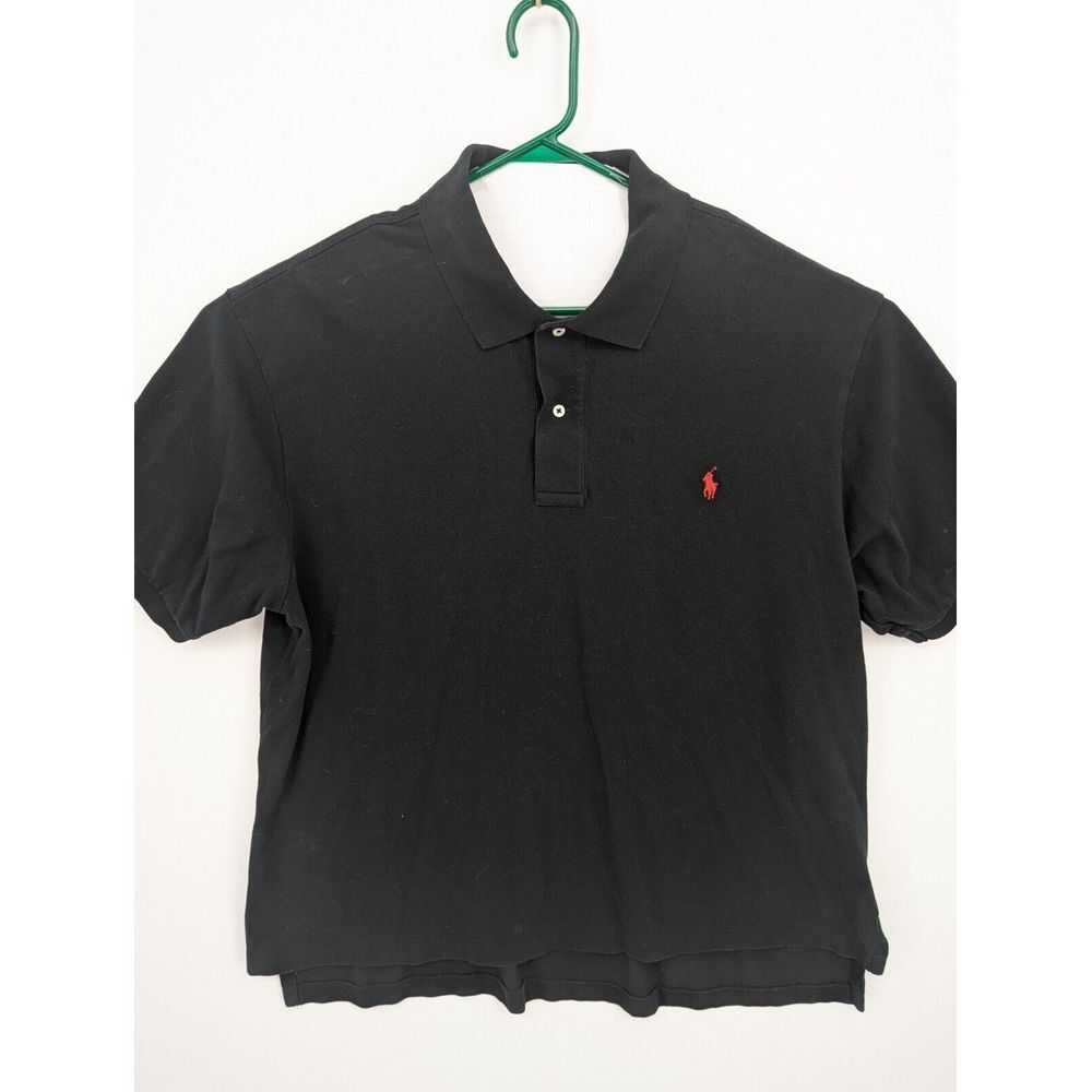 Polo Ralph Lauren BIG Men's Black Short Sleeve Polo Shirt, Size 2XB, BIG